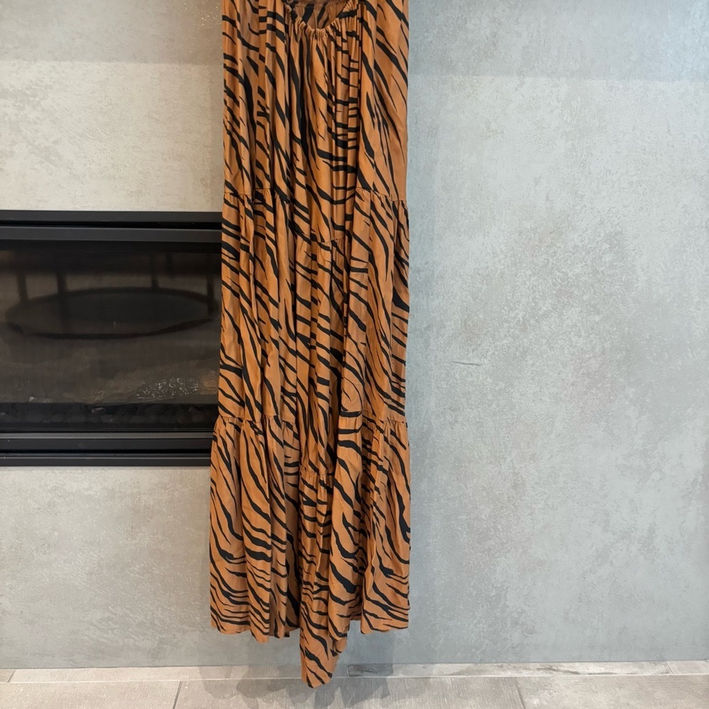 FAITHFULL THE BRAND Corvina Animal Print Midi Dress, Size 2 - Picture 11 of 14